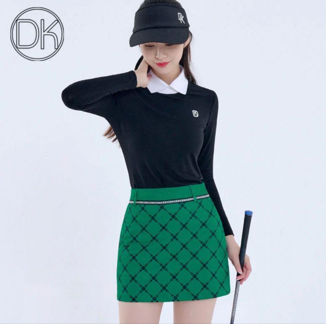 ゴルフウェア レイヤード風 デザイン 上下セット M