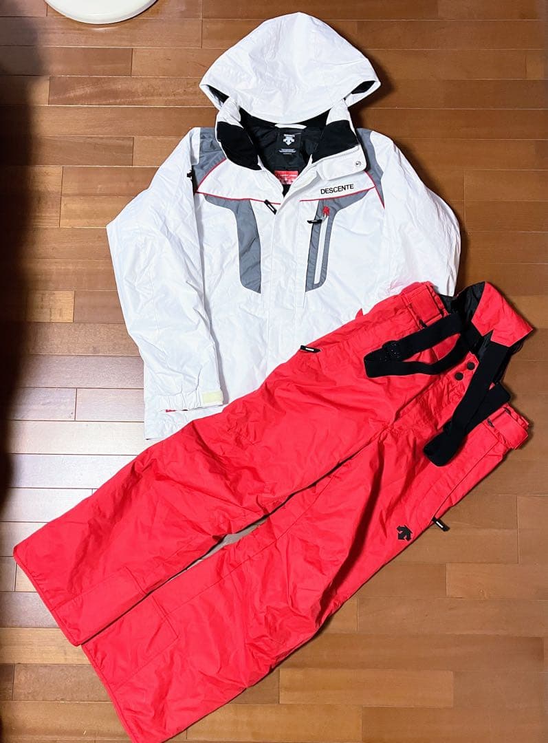 ★DESCENTE デサント ヒートナビ スキーウェア ジャケット&パンツ L