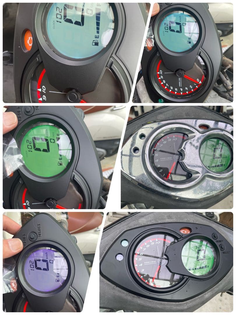 スピードメーター シグナスX 2型 SE44J 液晶カラー 変更可能