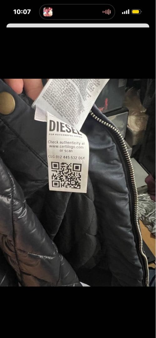 DIESEL J-Kepes グレー ブルゾン