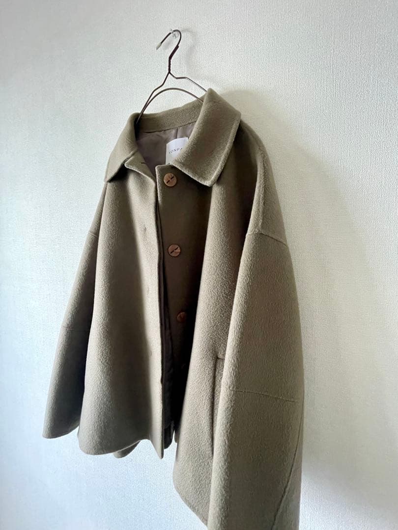 最終価格‼️6万Yonfa カシミアウールドルマンリバーコートジャケット美品