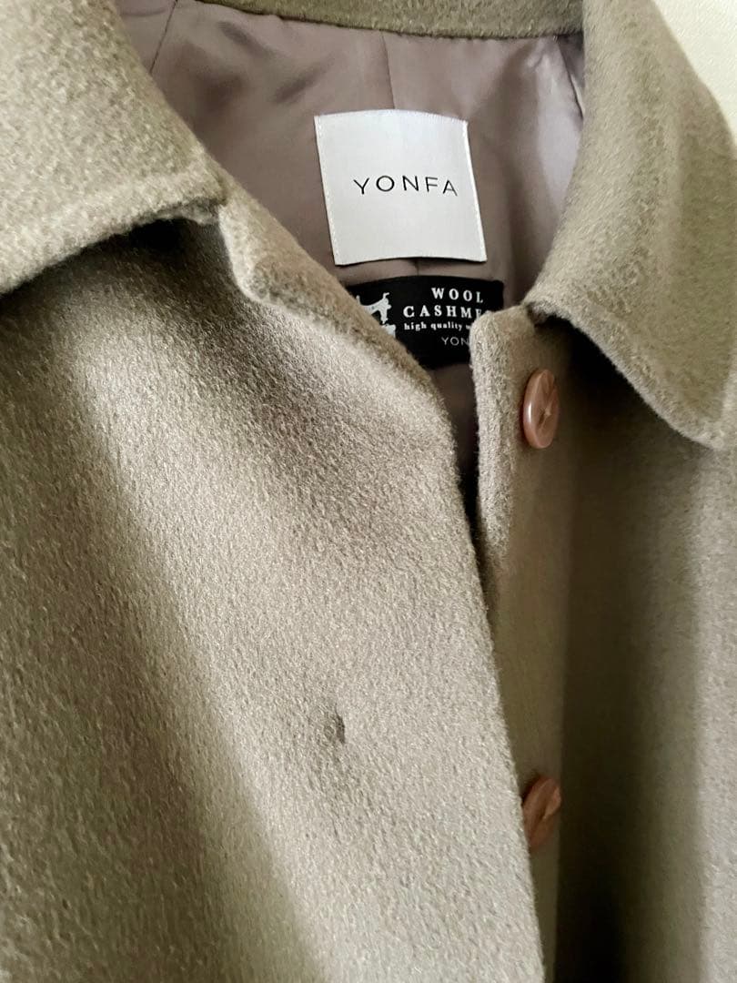 最終価格‼️6万Yonfa カシミアウールドルマンリバーコートジャケット美品