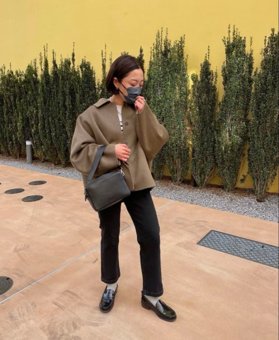 最終価格‼️6万Yonfa カシミアウールドルマンリバーコートジャケット美品