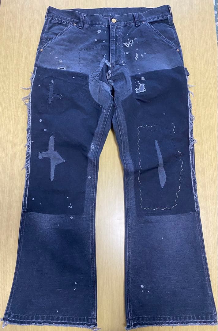 saint michael ダブルニーワークパンツ セントマイケル　NUBIAN