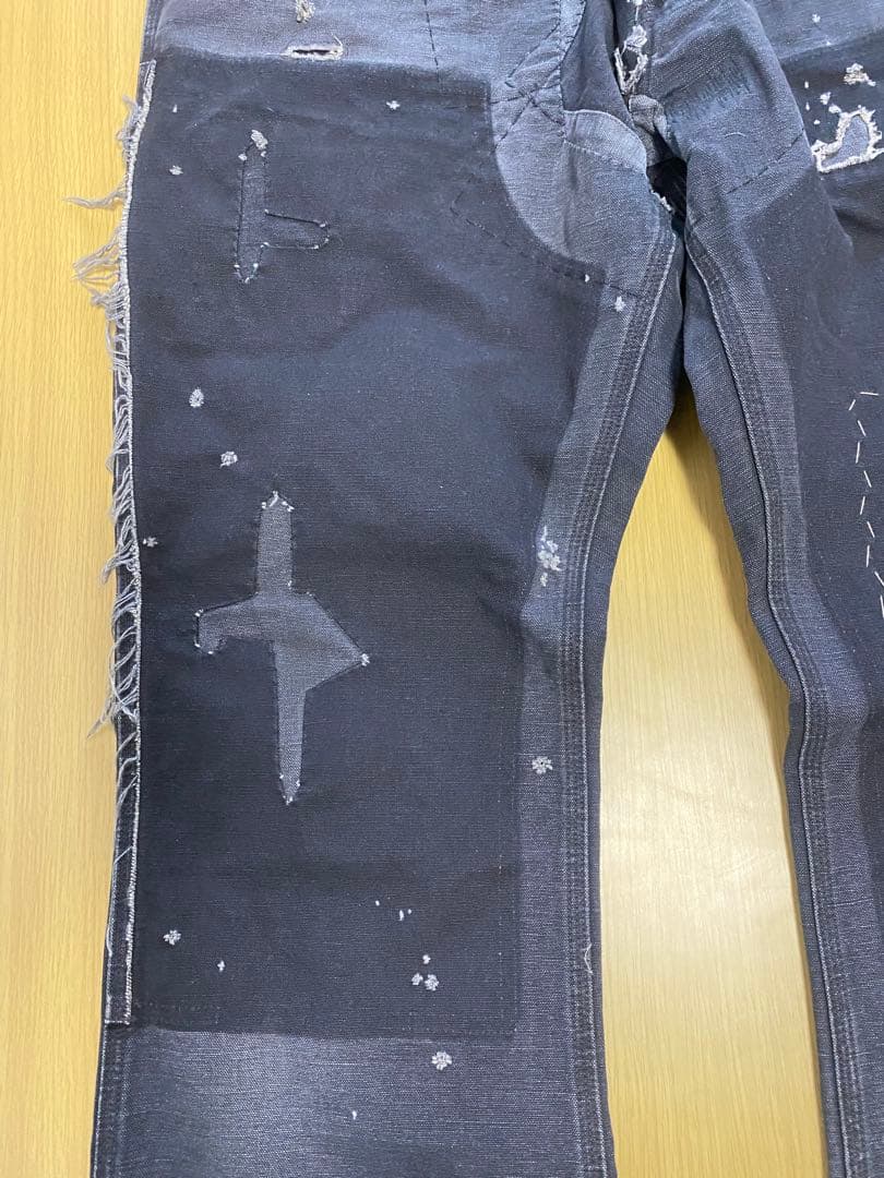 saint michael ダブルニーワークパンツ セントマイケル　NUBIAN