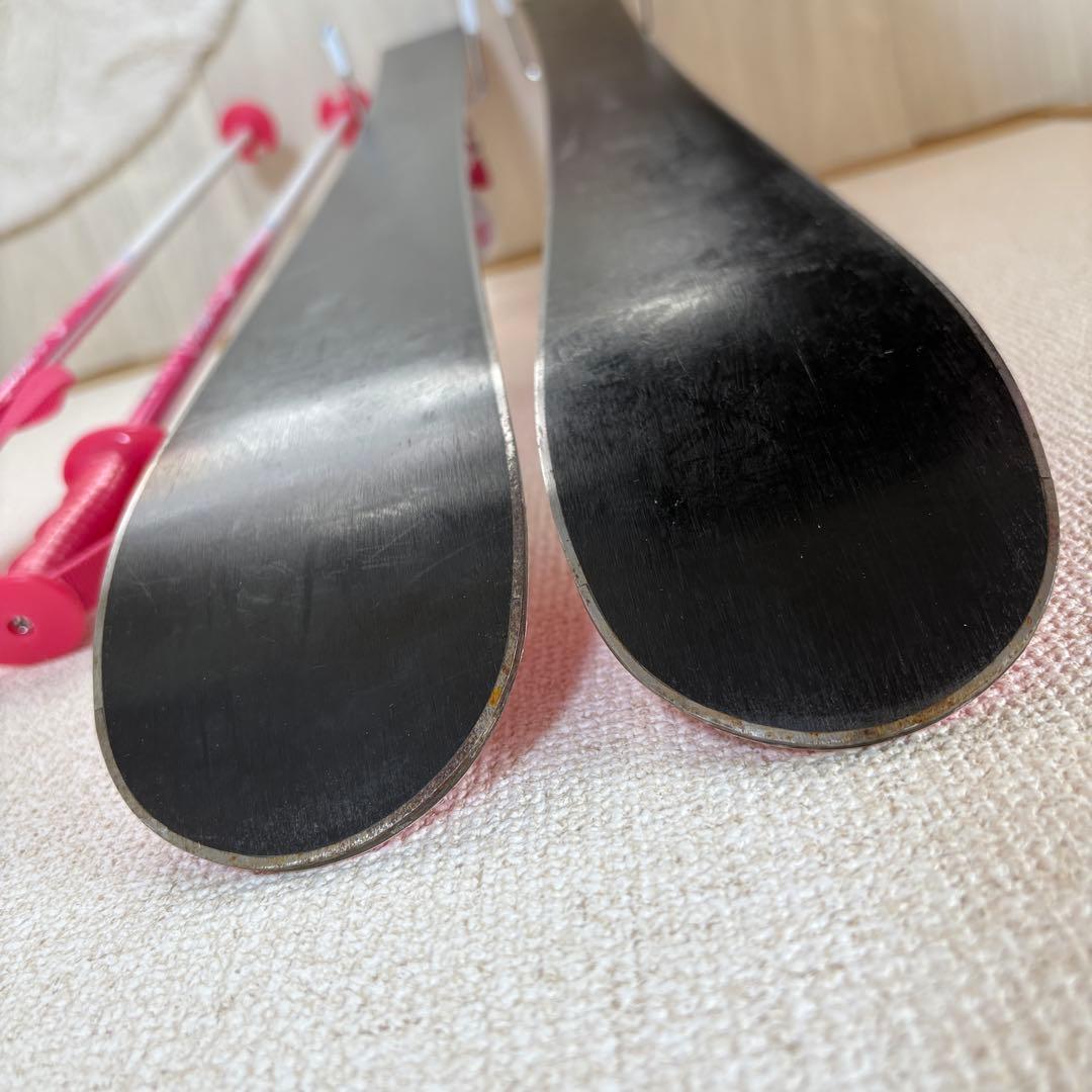 スキージュニア【スキー板ストック靴3点セット　ピンク】