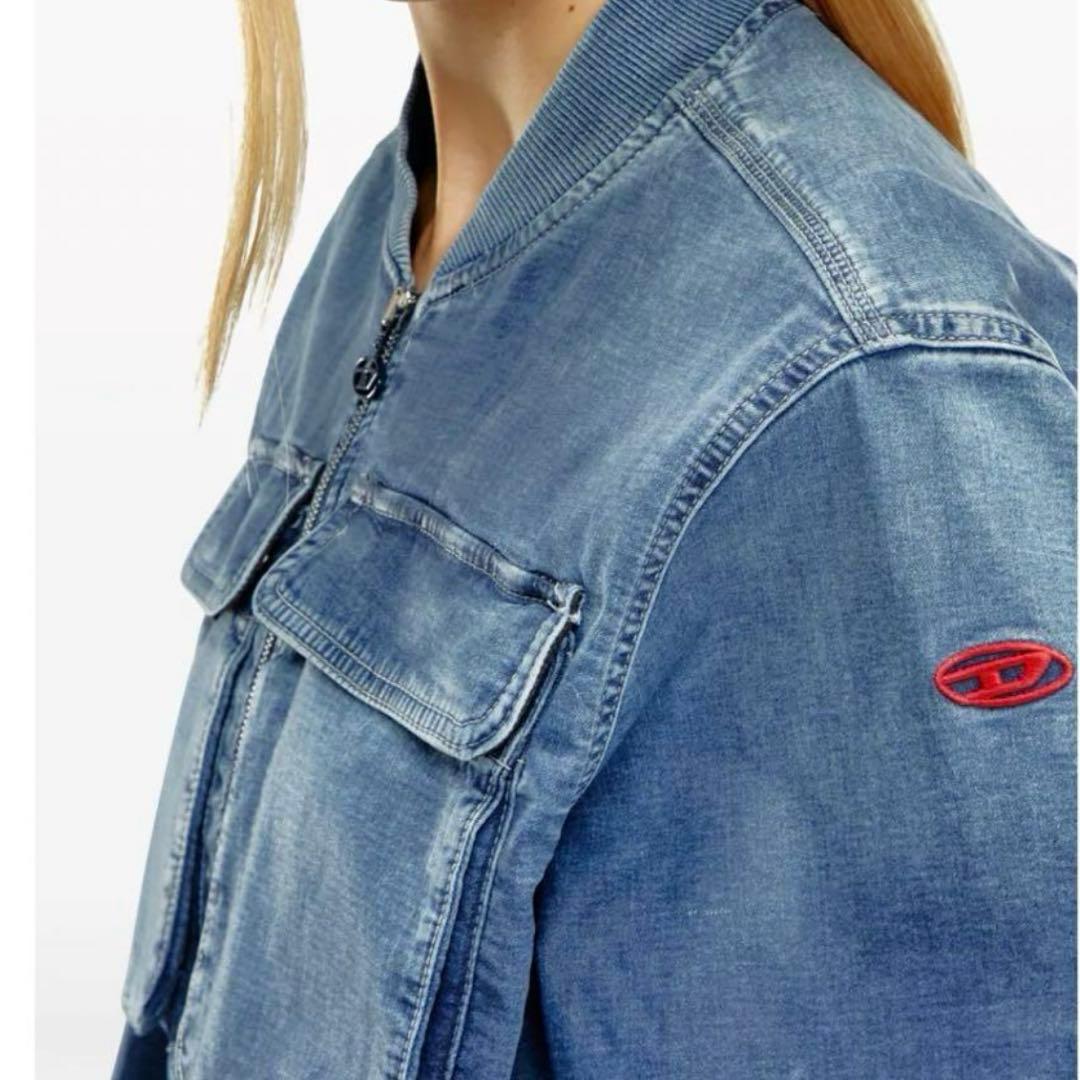 【DIESEL】今季デニムボンバージャケット　ロゴ　ルセラフィム　ユンジン着用♡