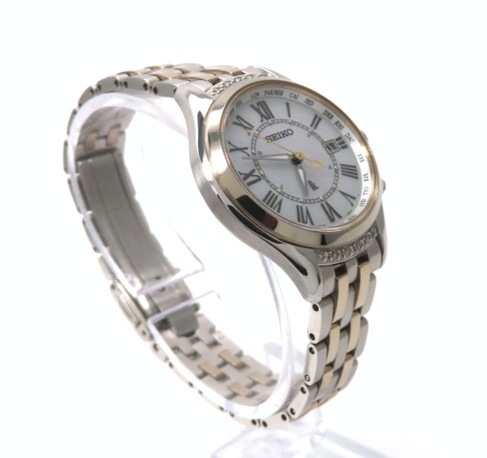 【SSVV056】SEIKO セイコー時計 ルキア ダイヤモンドベゼル☆極美品☆