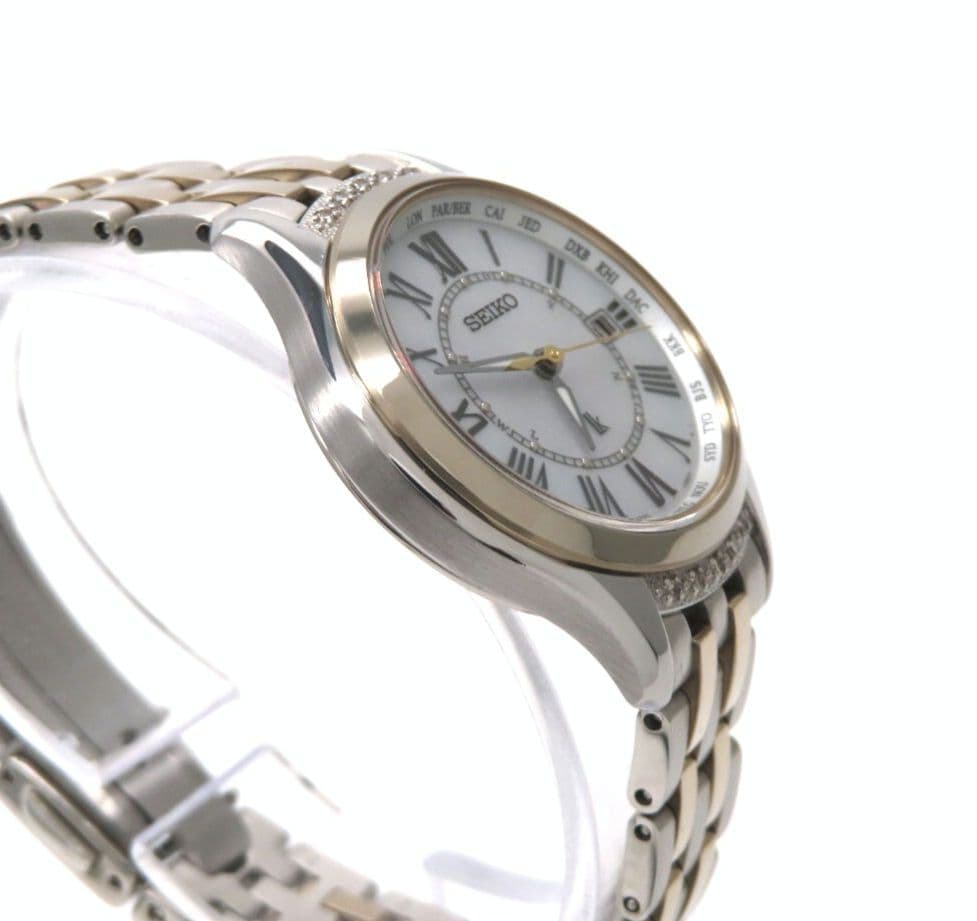 【SSVV056】SEIKO セイコー時計 ルキア ダイヤモンドベゼル☆極美品☆