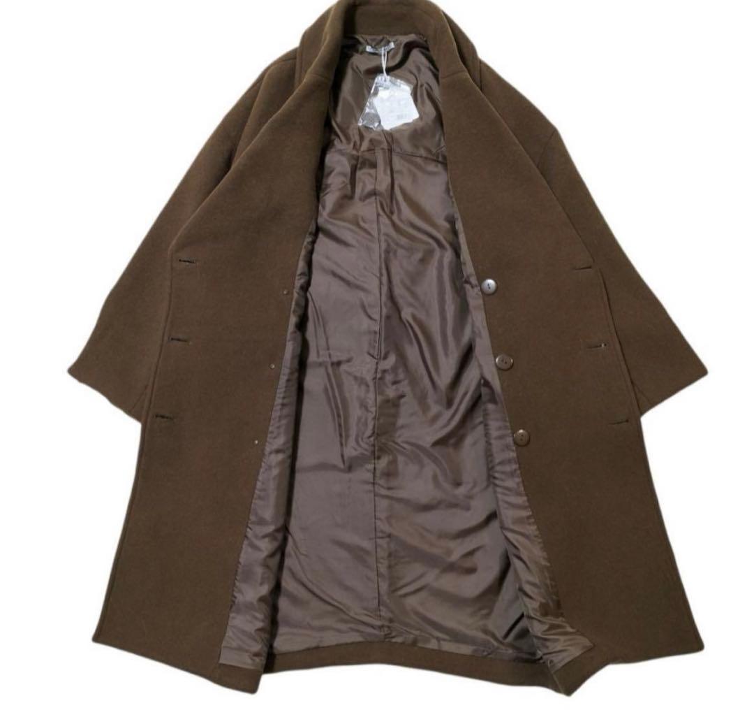 新品未使用★ Emma Taylorエマテイラー ダブル ウールコート茶