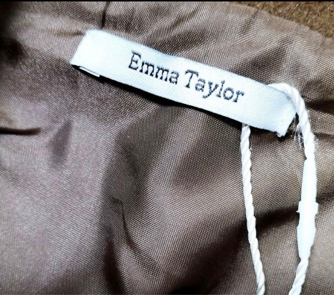 新品未使用★ Emma Taylorエマテイラー ダブル ウールコート茶
