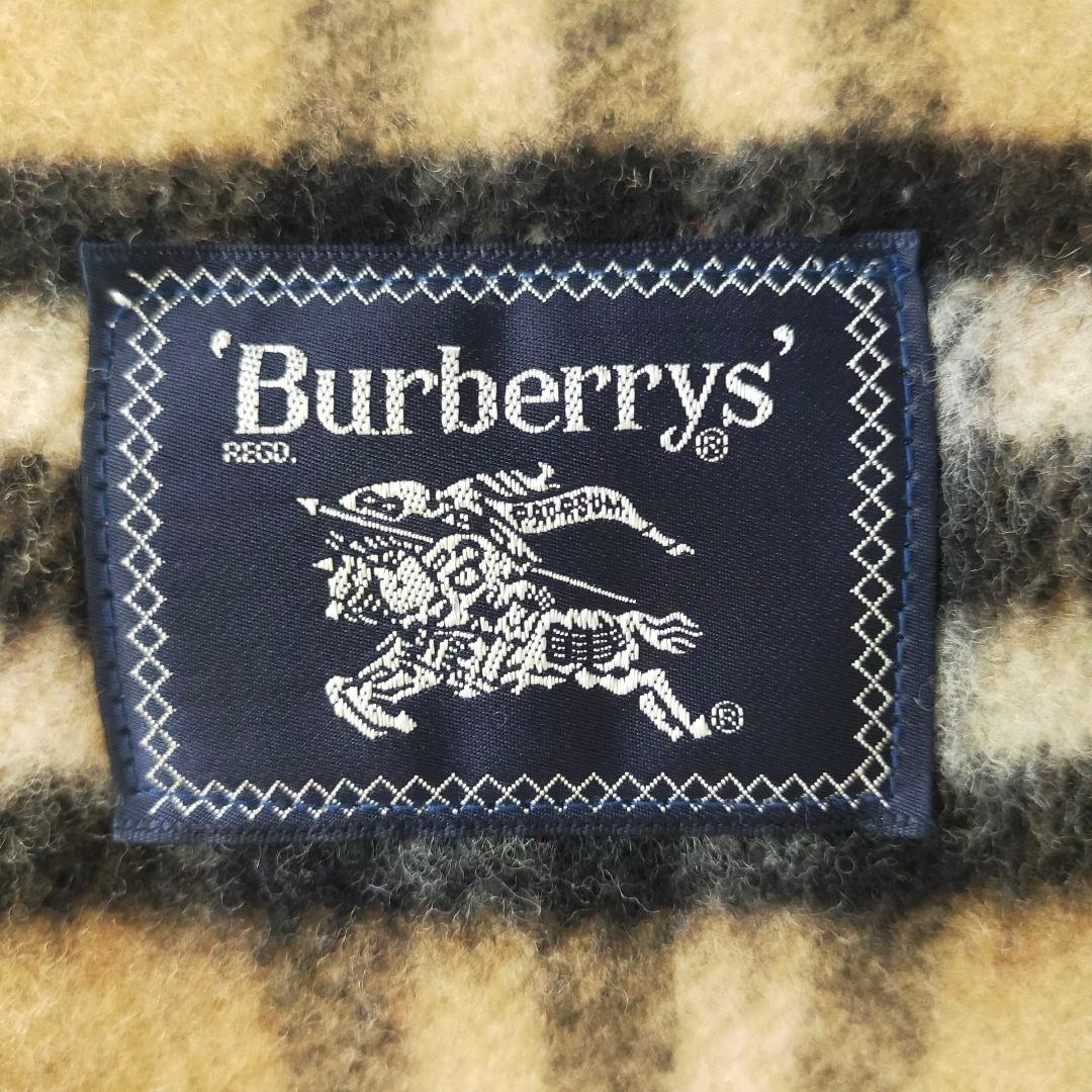 未使用品　BURBERRYS　ウール100%　純毛毛布　西川産業製