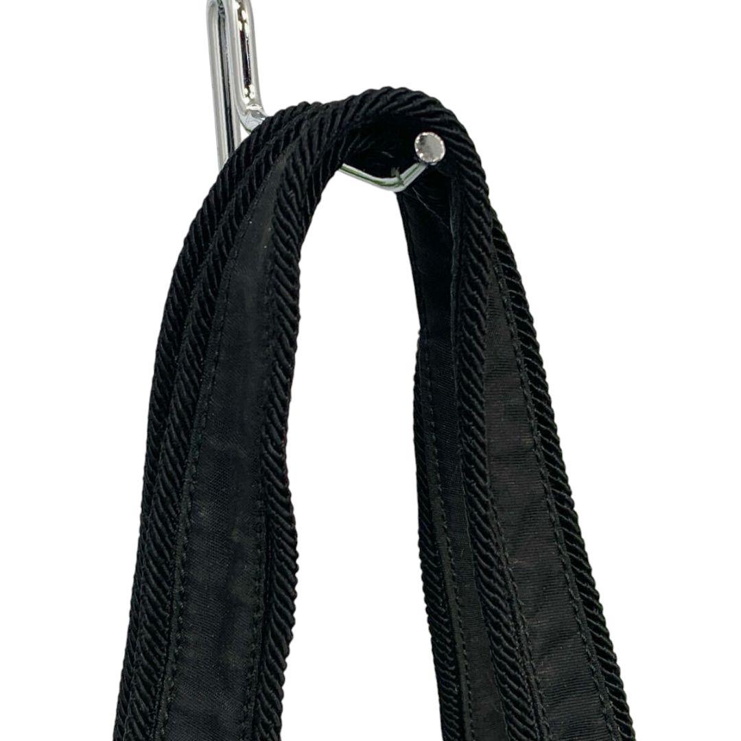 プラダ PRADA ショルダーバッグ 刺繍ロゴ フリンジ 肩掛け ナイロン