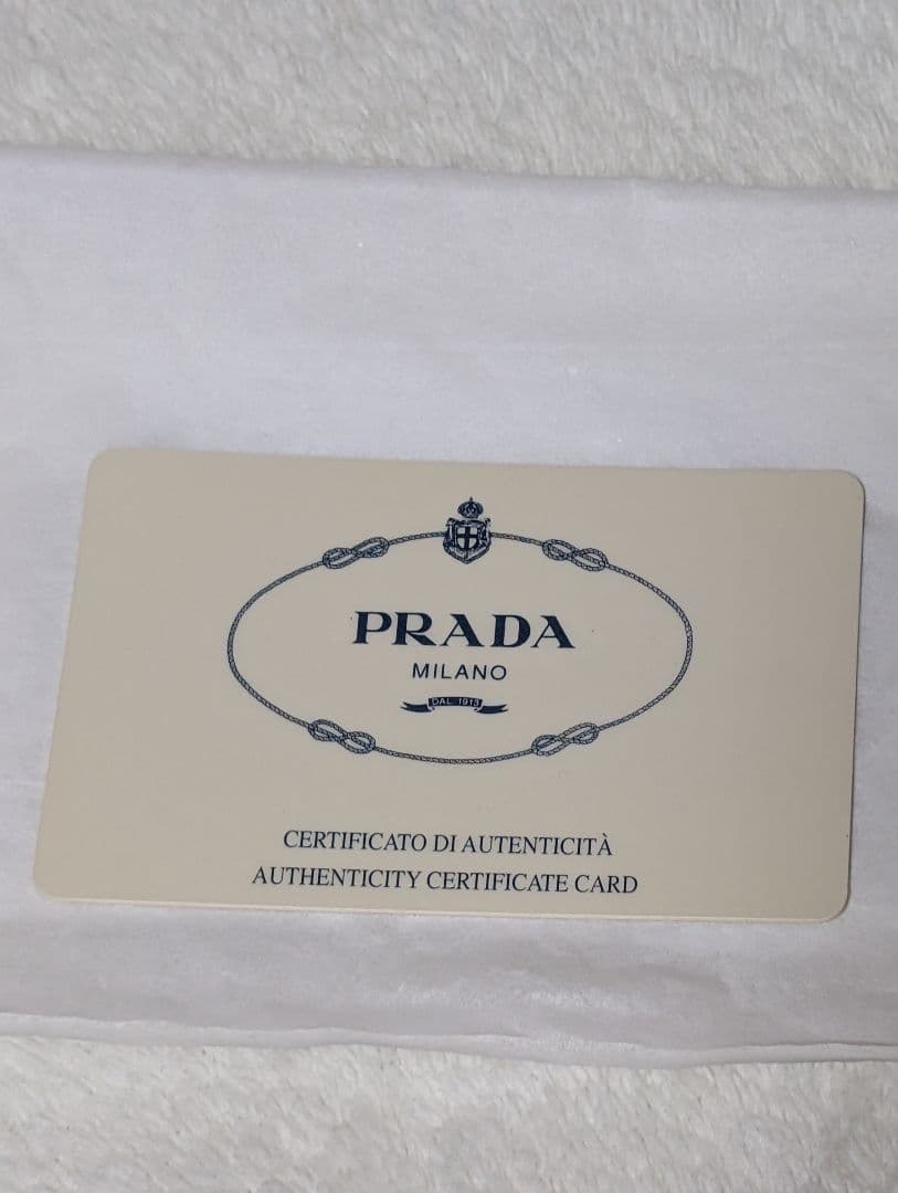 プラダ PRADA ショルダーバッグ 刺繍ロゴ フリンジ 肩掛け ナイロン