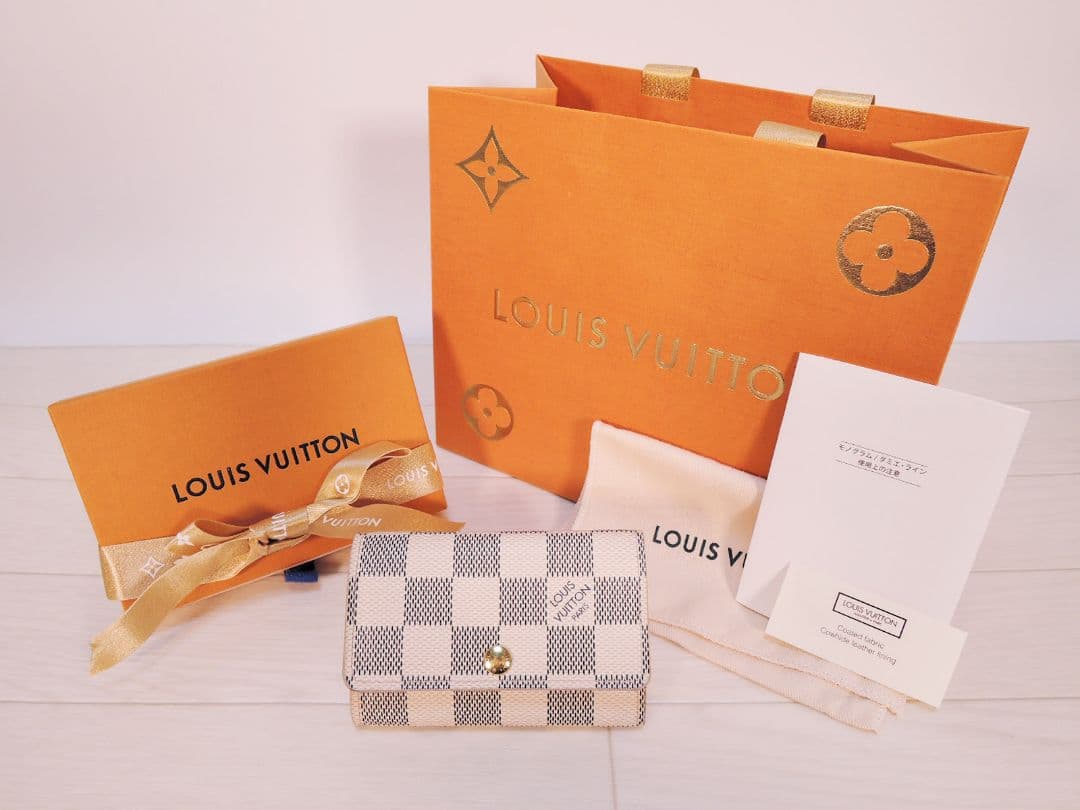 （訳あり）LOUIS VUITTON ダミエ アズール ミュルティクレ6