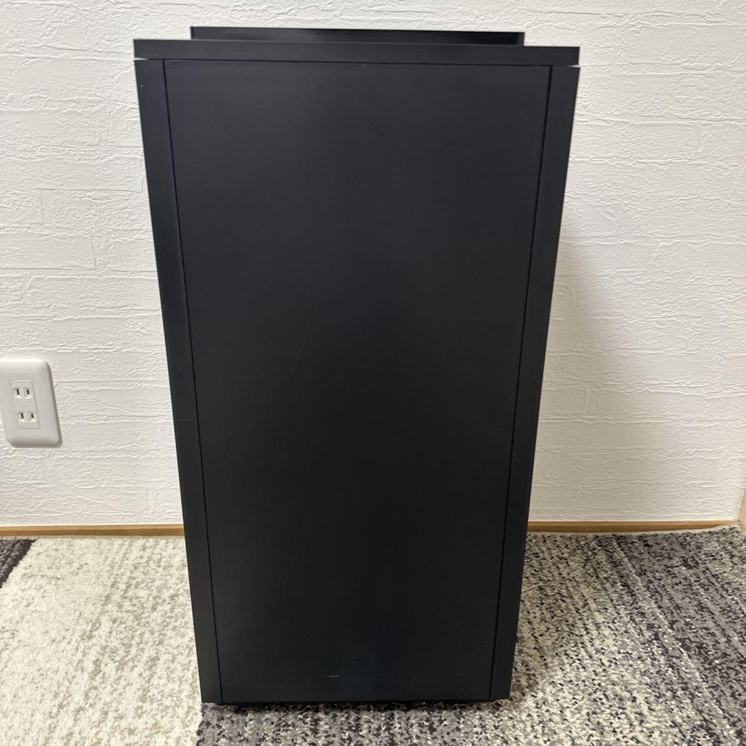 自動ゴミ箱　ZitA SQUARE（ジータスクエア）ブラック　キャスター付き