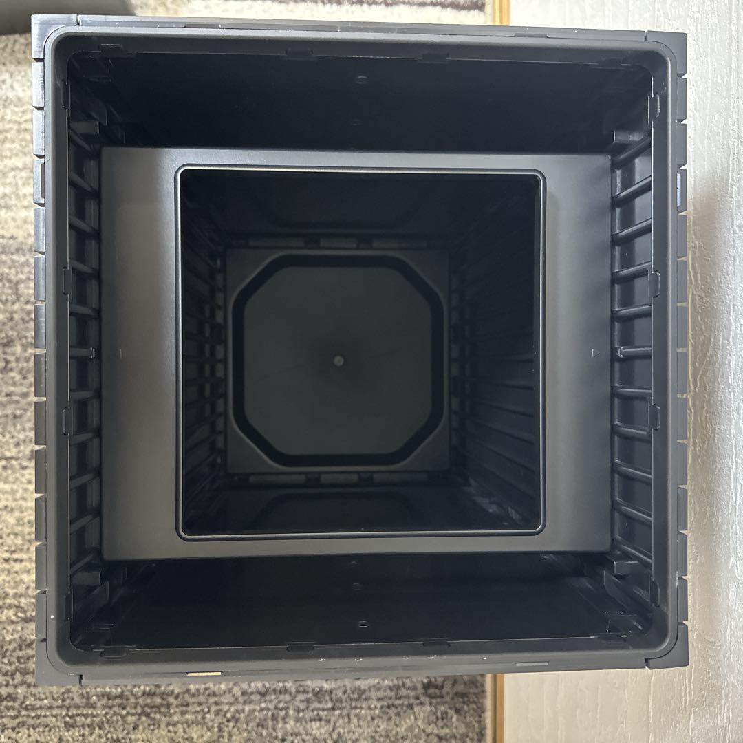 自動ゴミ箱　ZitA SQUARE（ジータスクエア）ブラック　キャスター付き