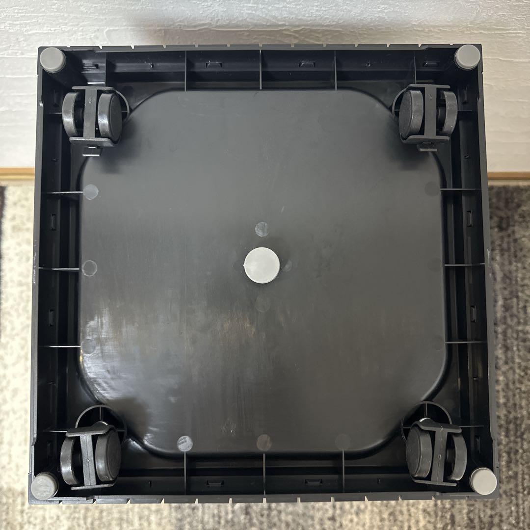 自動ゴミ箱　ZitA SQUARE（ジータスクエア）ブラック　キャスター付き