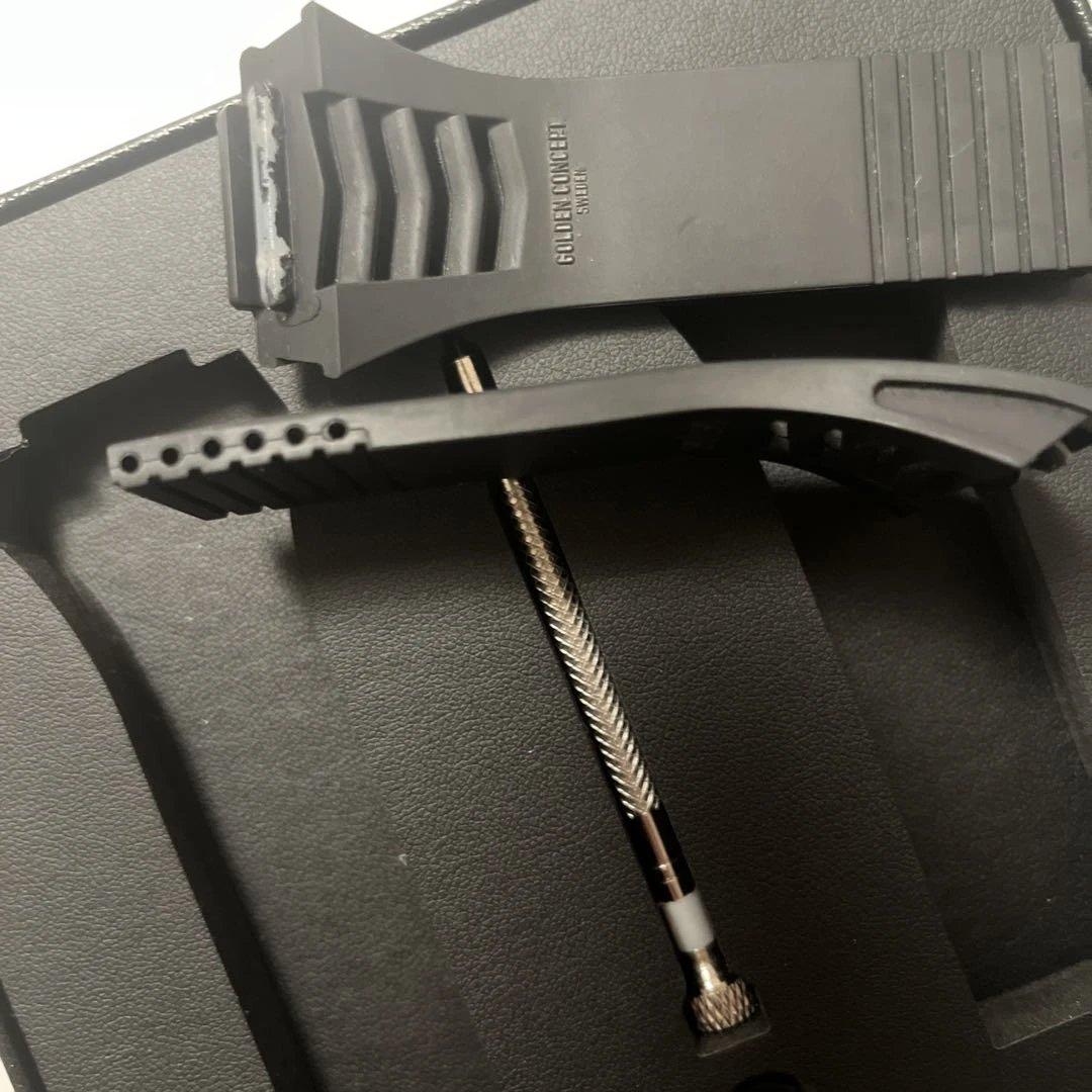 ゴールデンコンセプト　替えストラップ　ラバーベルト　ブラック