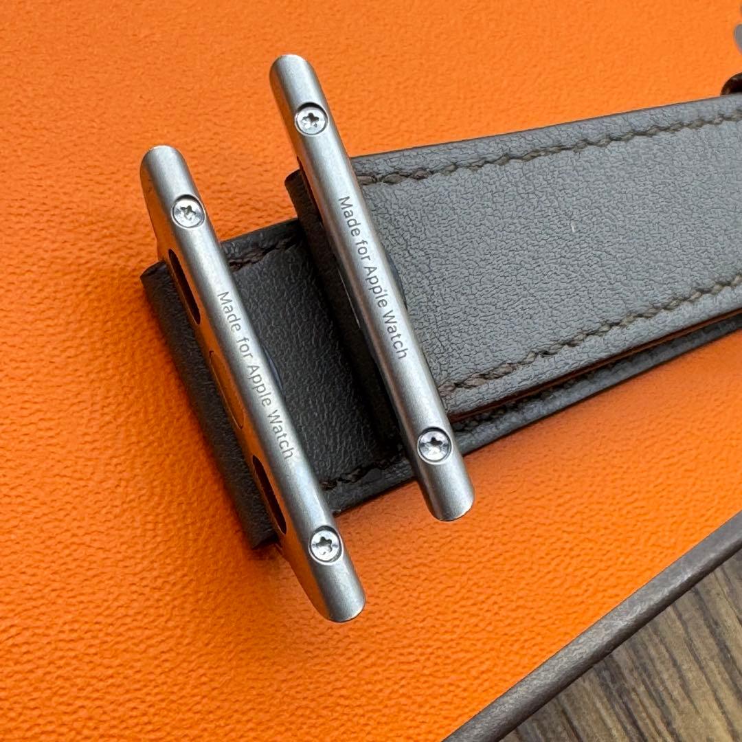2343 Apple Watch エルメス　エタン　ドゥブルトゥール　グレー