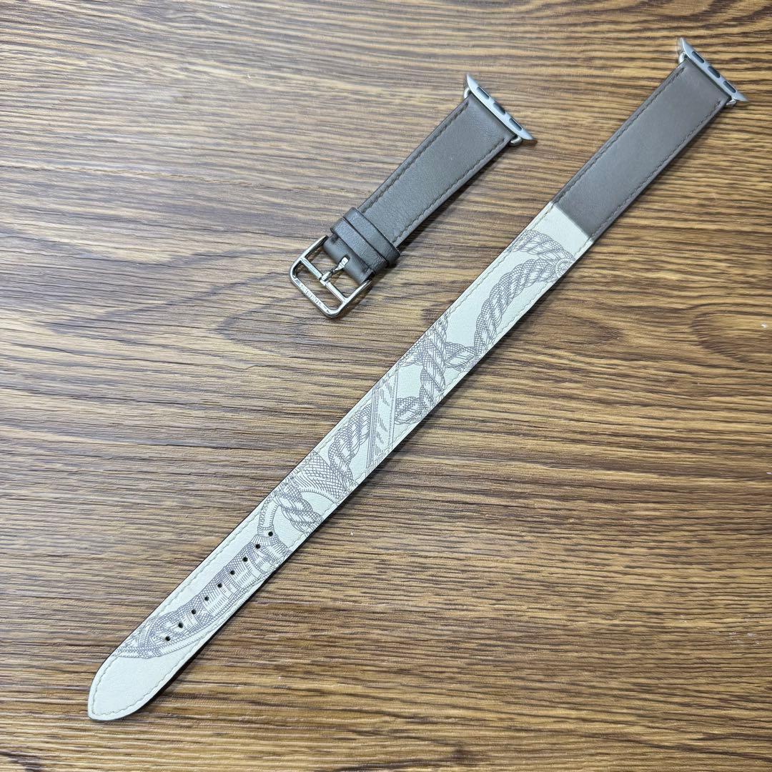 2343 Apple Watch エルメス　エタン　ドゥブルトゥール　グレー