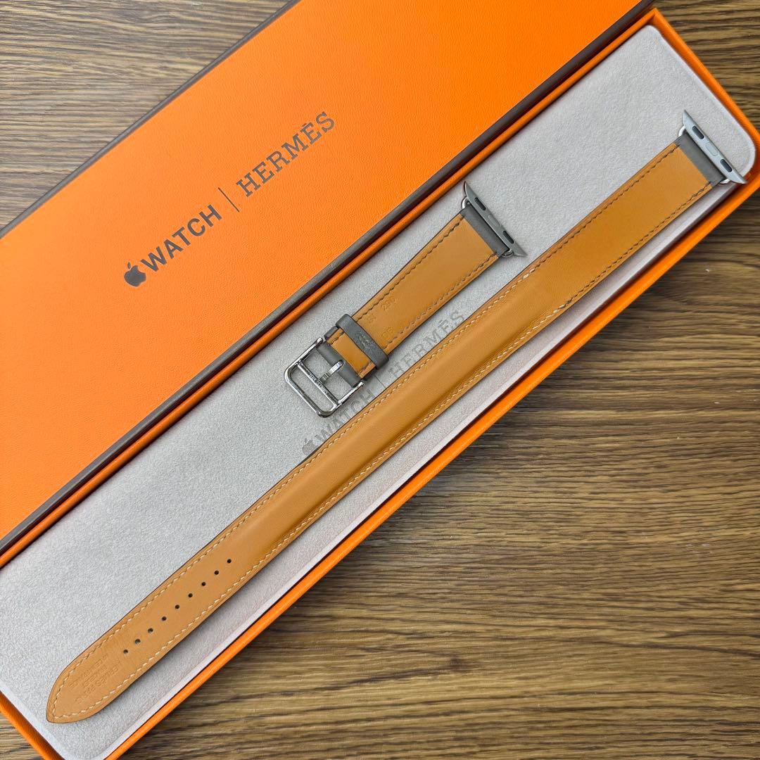 2343 Apple Watch エルメス　エタン　ドゥブルトゥール　グレー