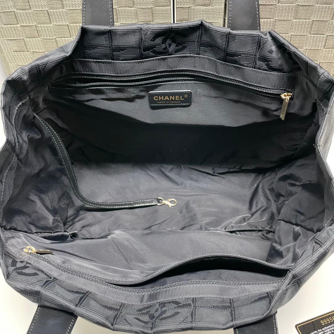 r*♡様 CHANEL ニュートラベルラインMM シャネル ブラック トートバッ