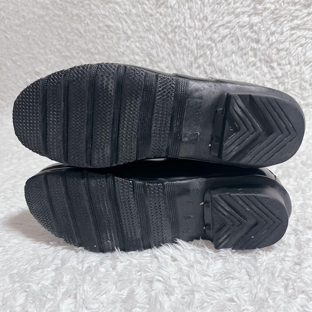 HUNTER ハンター　レインブーツ　長靴　ブーツ　ラバー　ラメ　ブラック