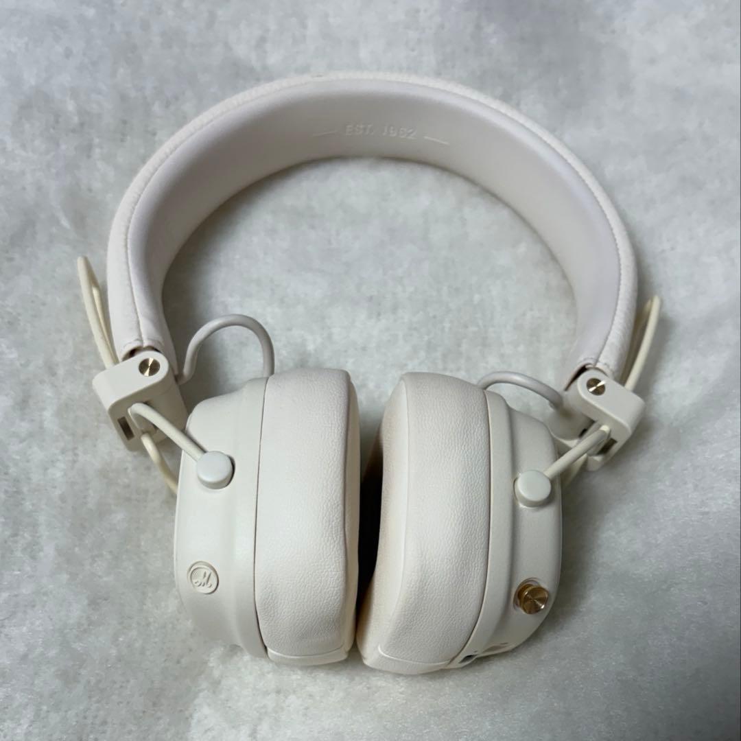 Marshall ワイヤレスヘッドホン クリーム
