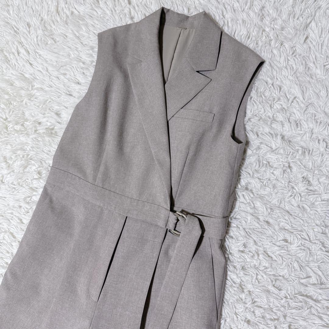 ✨極美品✨Mila Owen ピークドラペルジャケットライクオールインワン S