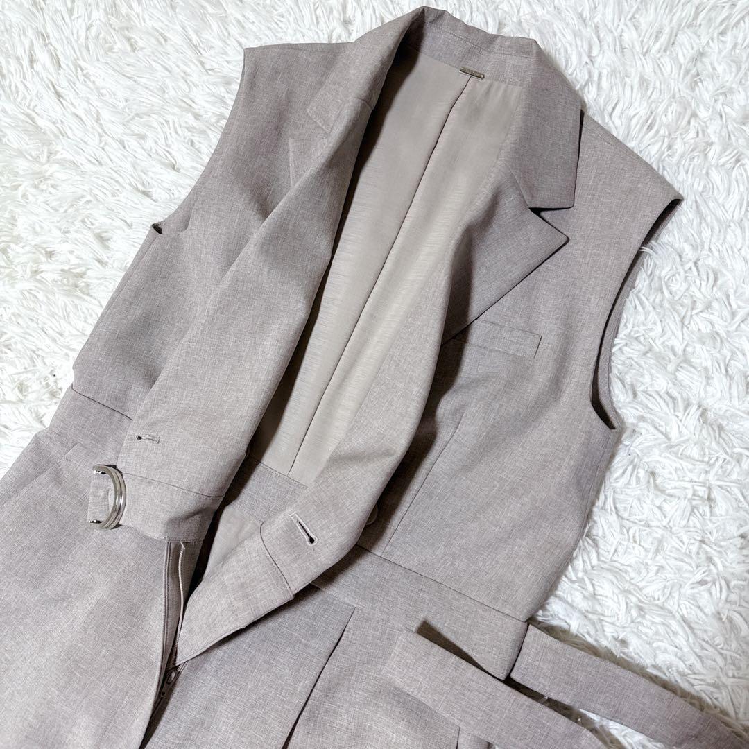 ✨極美品✨Mila Owen ピークドラペルジャケットライクオールインワン S