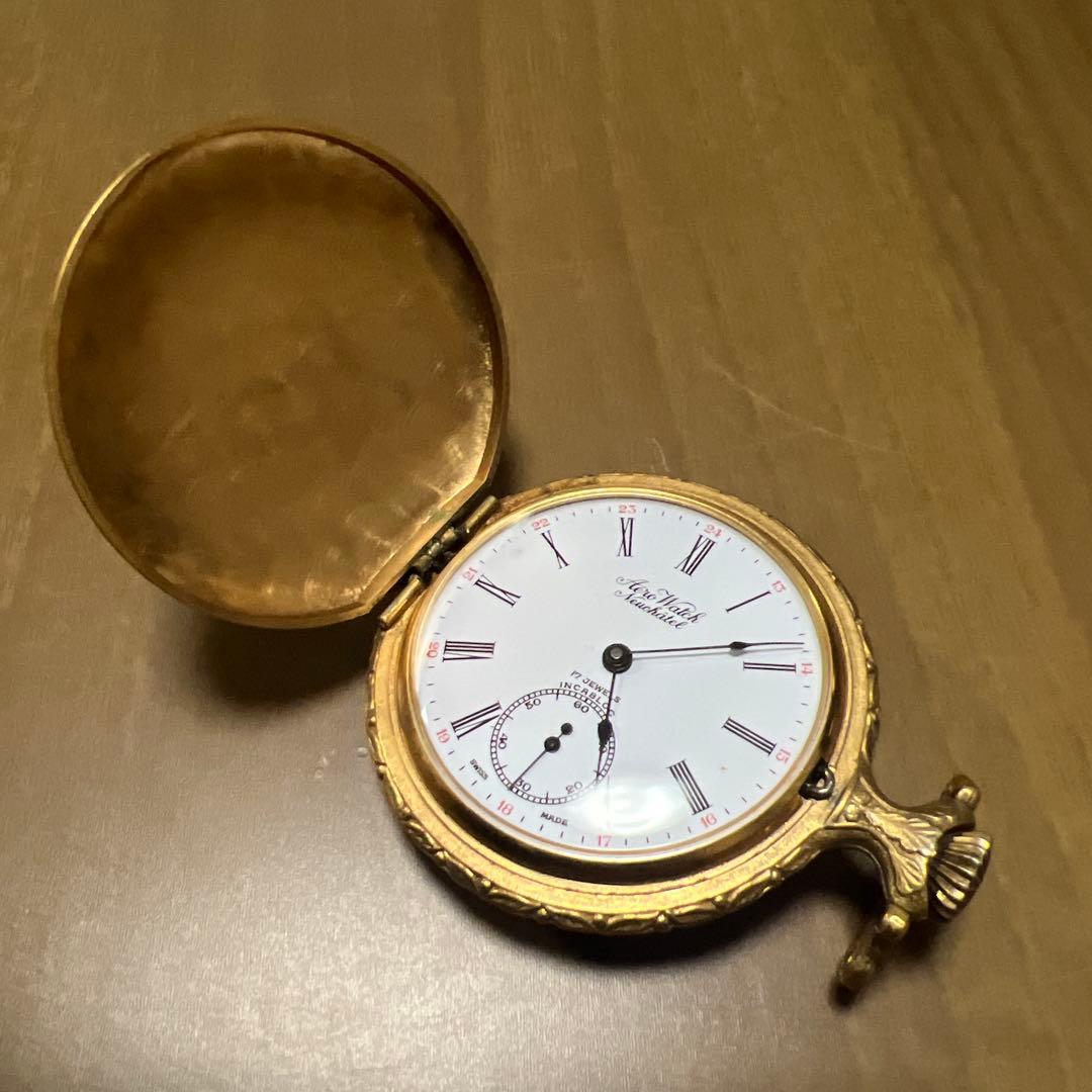 懐中時計　アンティーク　AERO WATCH