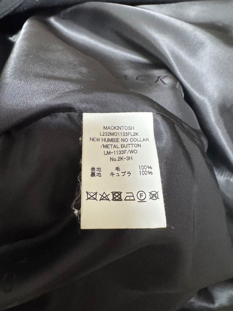 購入前要コメント:MACKINTOSH ブラック ハンビーコート