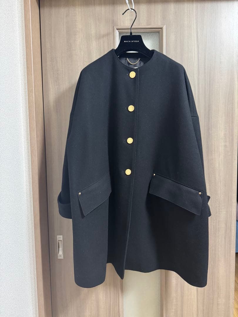 購入前要コメント:MACKINTOSH ブラック ハンビーコート