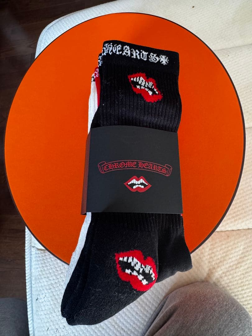 CHROME HEARTS リッププリントソックス 3色セット　新品未使用