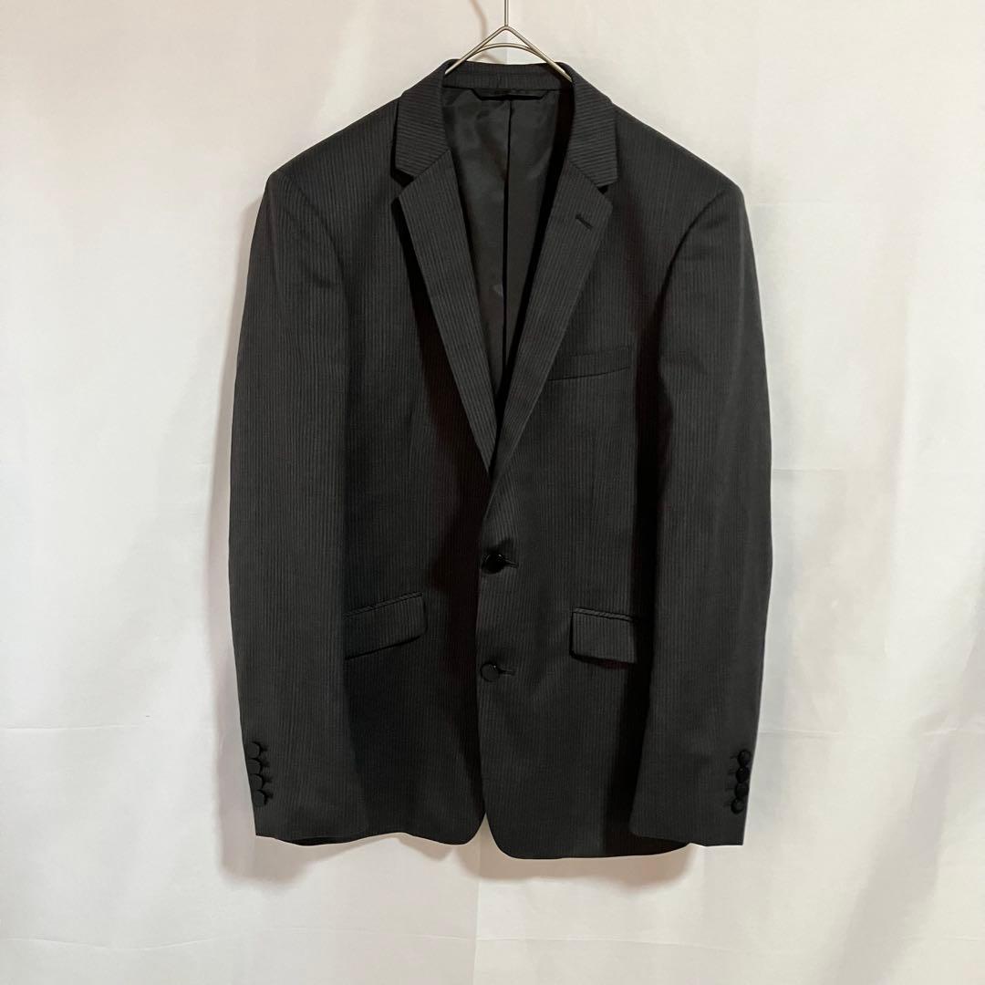 【ロエン/スリーピーススーツ/3点セット】ダークグレー/メンズM/美品古着