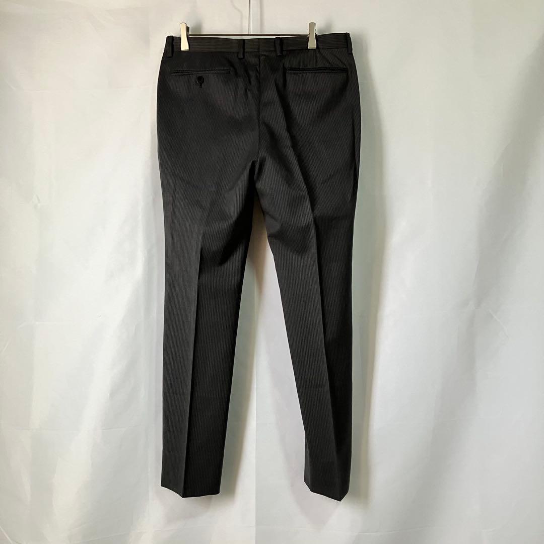 【ロエン/スリーピーススーツ/3点セット】ダークグレー/メンズM/美品古着