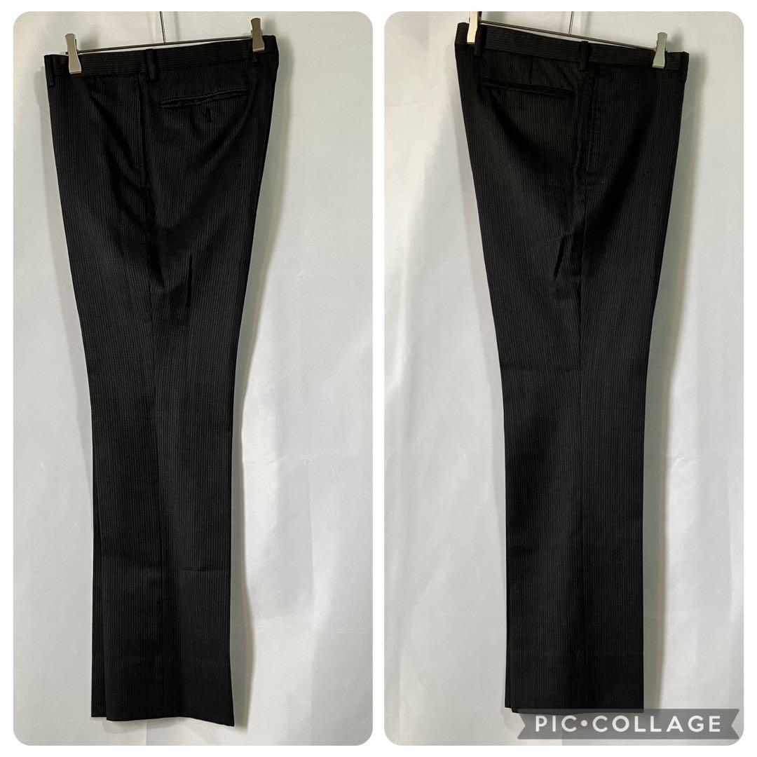 【ロエン/スリーピーススーツ/3点セット】ダークグレー/メンズM/美品古着