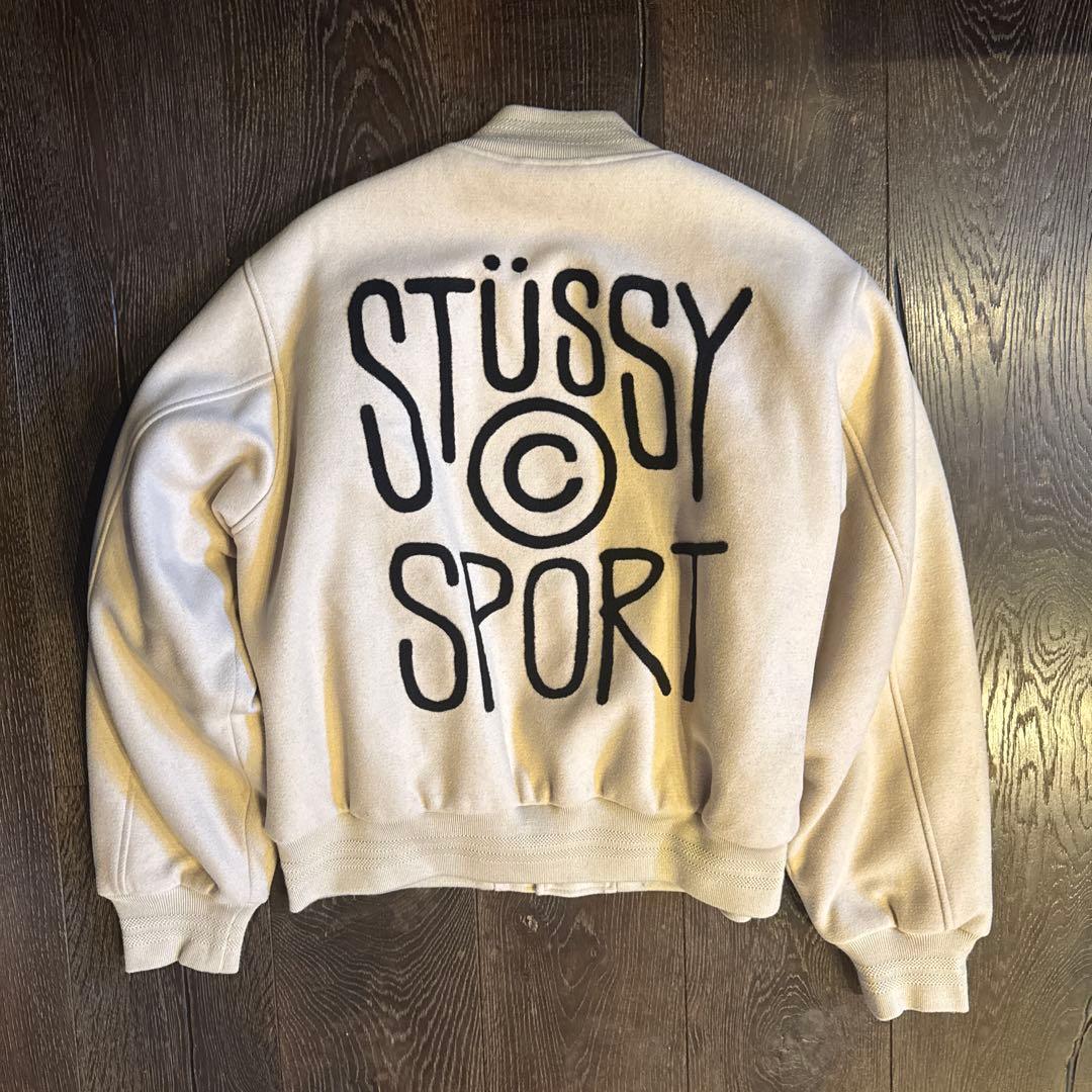 Stüssy SPORT MELTON VARSITY JACKET かつき