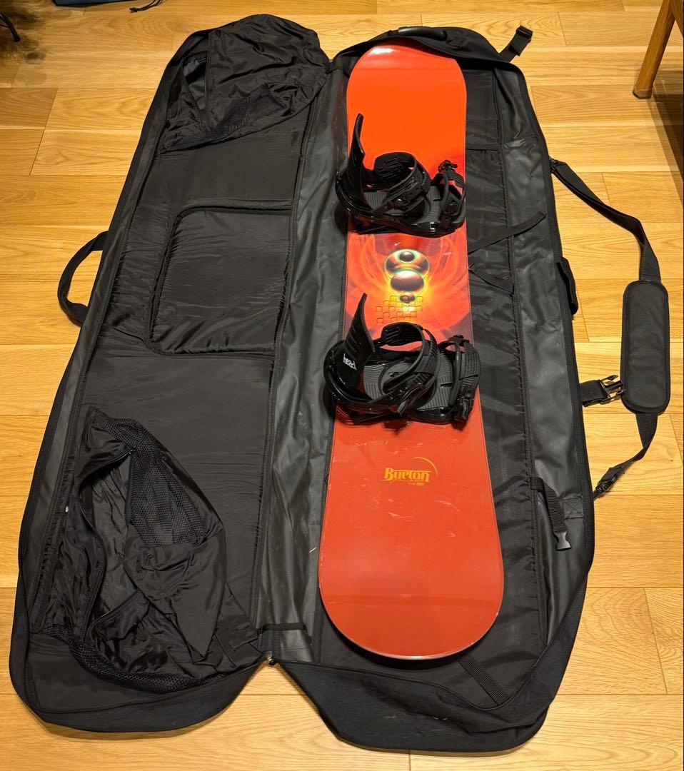バートン 板 145 ビンディング美品 スノーボードケース HOTWAX済