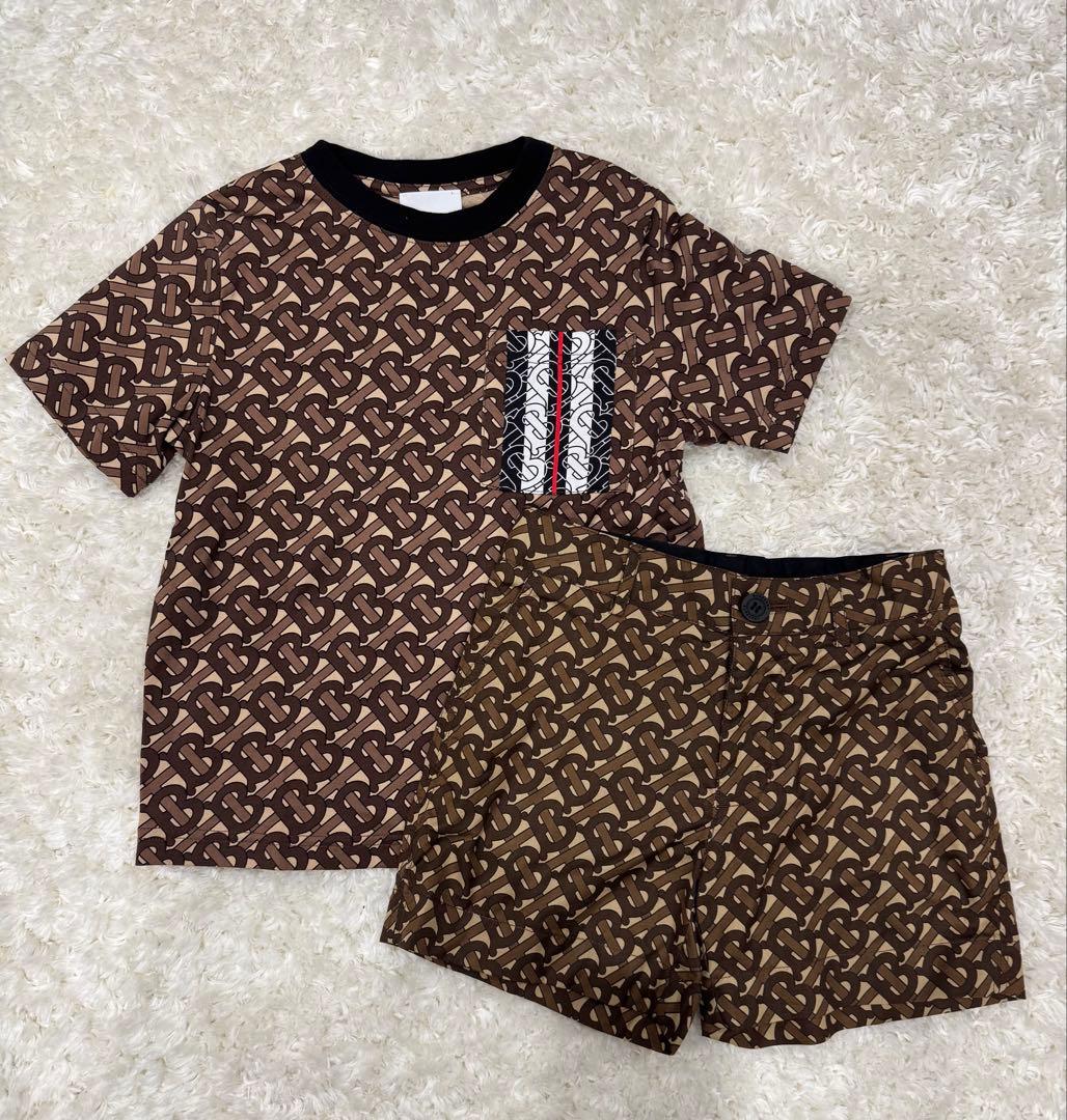 Burberry TB柄 Tシャツ ショートパンツ セット