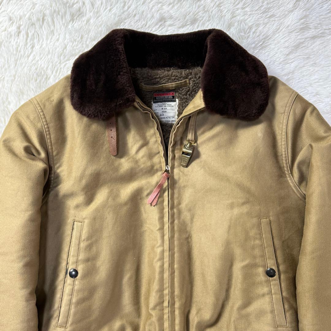 【レア】バズリクソンズ COLVINEX B-15 フライトジャケット 赤リブ