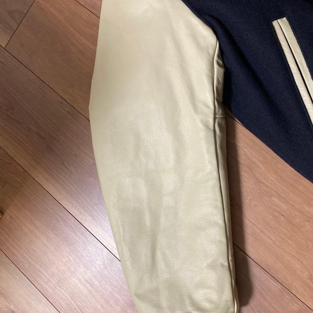 Golden Bear スタジャン ネイビー/クリーム　メンズ　古着
