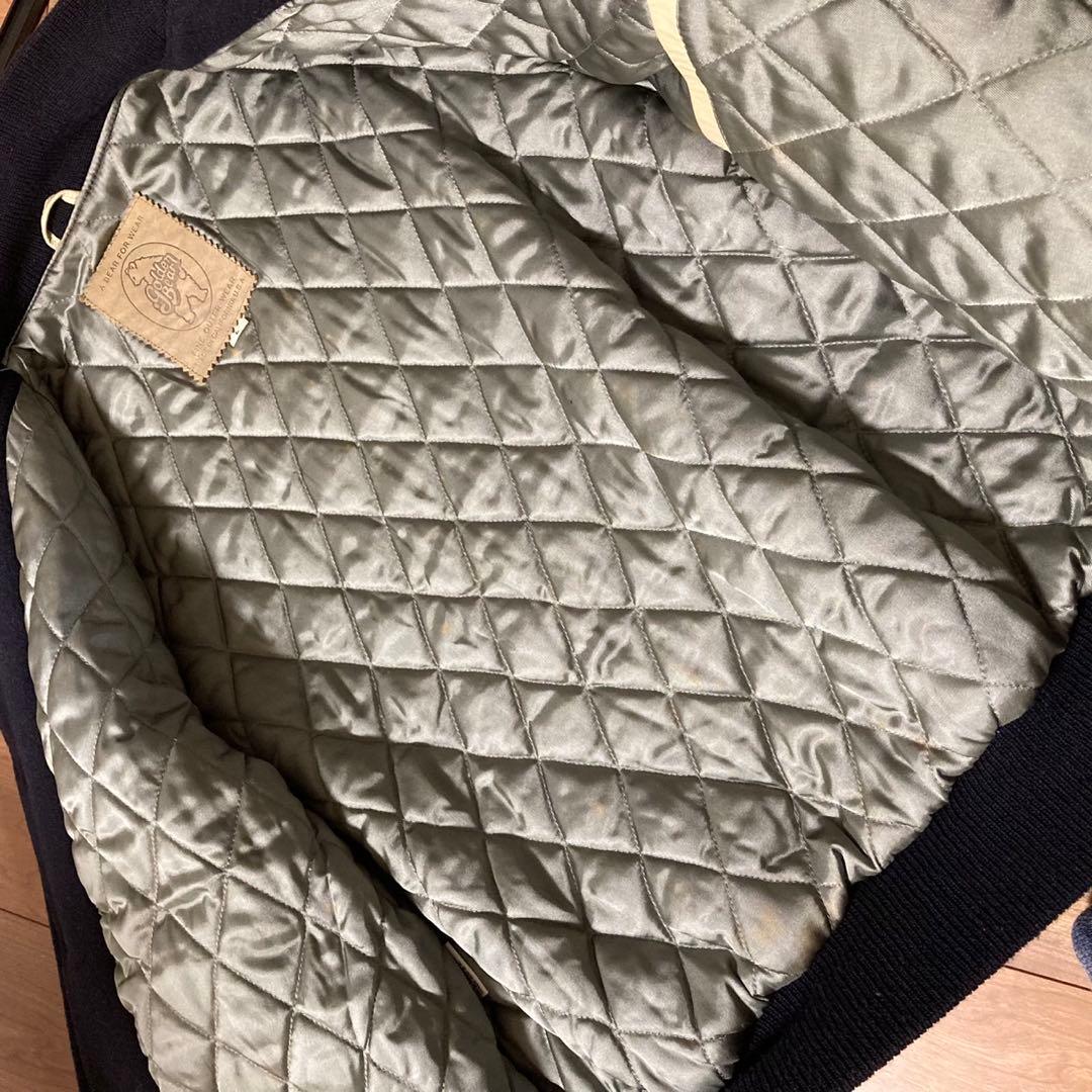 Golden Bear スタジャン ネイビー/クリーム　メンズ　古着