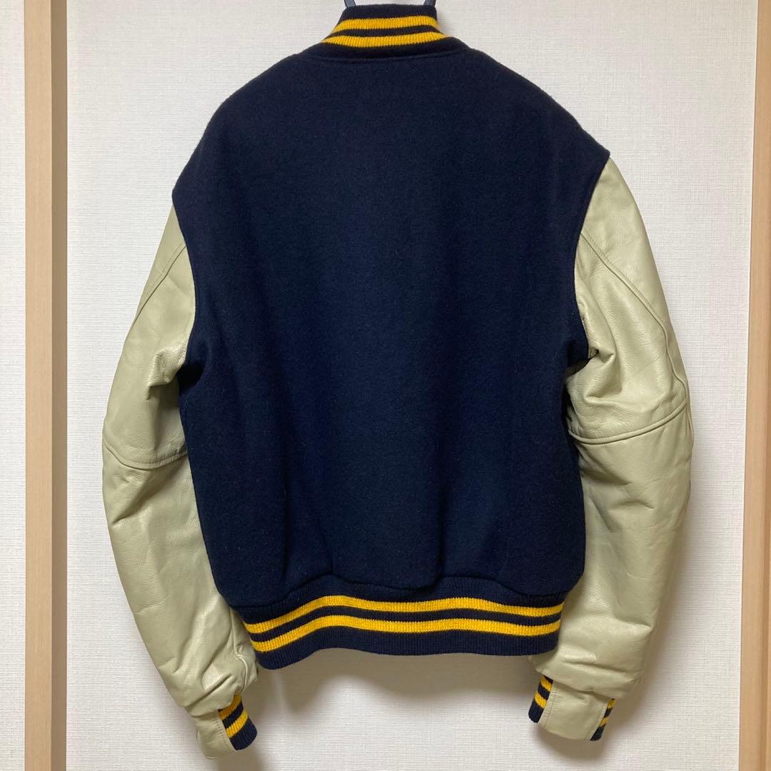 Golden Bear スタジャン ネイビー/クリーム　メンズ　古着