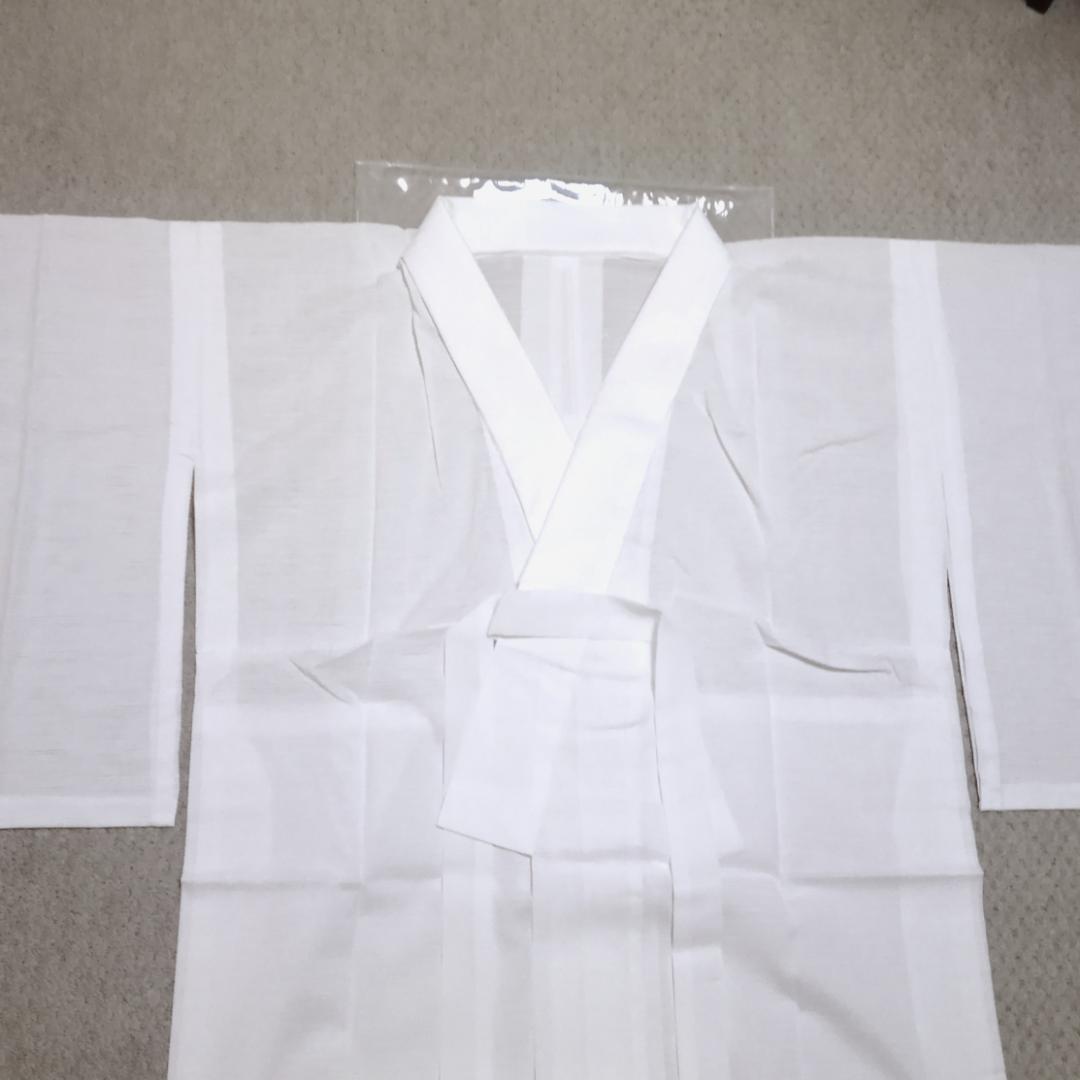 新品　長襦袢　150～155　夏用　白　ホワイト　紙人形　爽竹　洗える　着物
