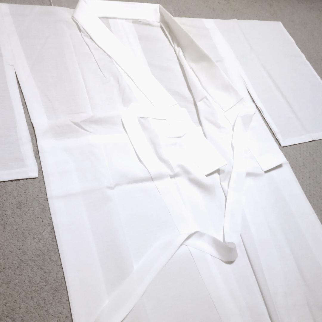 新品　長襦袢　150～155　夏用　白　ホワイト　紙人形　爽竹　洗える　着物