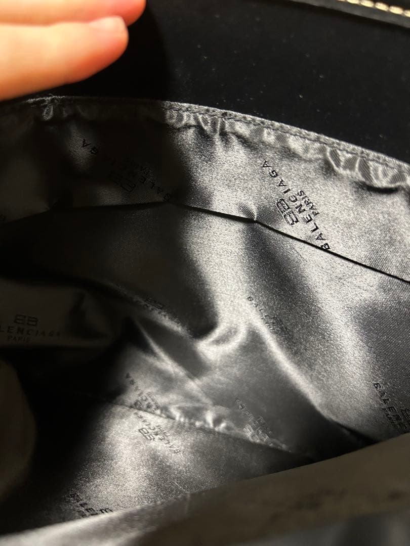 BALENCIAGA バレンシアガ トートバッグ bb柄 総柄 ブラック A4