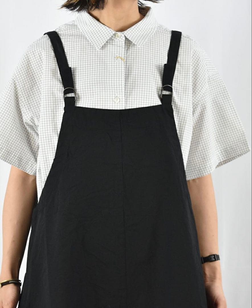 Sarahwear コットンリネンダンプサロペットジャンパースカート