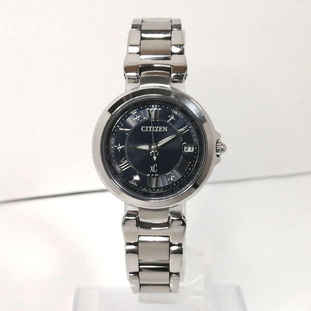 稼働✨ CITIZEN　XC　ハッピーフライト　希少色　ネイビー　デイト